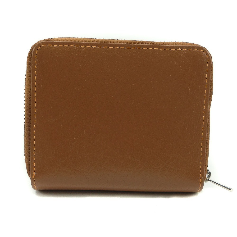 Other Buffalo Leather Bifold Wallet Camel Leather Short Wallet - Picture 3 of 7